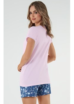 Piżama damska na krótki rękaw różowa Tulip, Kolor różowo-niebieski, Rozmiar S, Italian Fashion ze sklepu Primodo w kategorii Piżamy damskie - zdjęcie 171538760