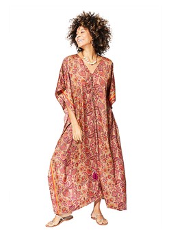 Aller Simplement Sukienka w kolorze jasnobrązowo-bordowym ze sklepu Limango Polska w kategorii Sukienki - zdjęcie 171538972