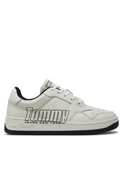 Tommy Jeans Sneakersy Tjm Basket Logo EM0EM01257 Biały ze sklepu MODIVO w kategorii Buty sportowe męskie - zdjęcie 171540523
