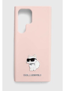 Karl Lagerfeld etui na telefon S23 Ultra S918 kolor różowy ze sklepu ANSWEAR.com w kategorii Etui - zdjęcie 171541241