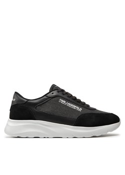 Sneakersy KARL LAGERFELD KL53619 Black Suede/Textile 700 ze sklepu eobuwie.pl w kategorii Buty sportowe męskie - zdjęcie 171541643