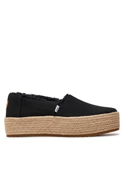 Espadryle Toms Valencia 10019795 Black Canvas ze sklepu eobuwie.pl w kategorii Espadryle damskie - zdjęcie 171542251