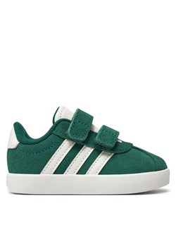 Buty adidas VL Court 3.0 ID9161 Cgreen/Owhite/Goldmt ze sklepu eobuwie.pl w kategorii Trampki dziecięce - zdjęcie 171542282