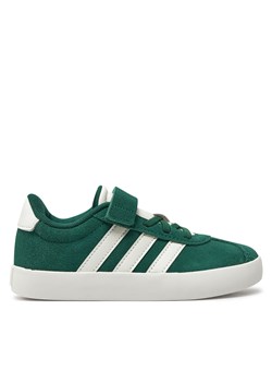 Sneakersy adidas VL Court 3.0 ID9151 Zielony ze sklepu eobuwie.pl w kategorii Trampki dziecięce - zdjęcie 171542453