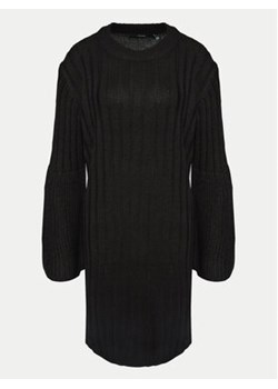 Vero Moda Sukienka dzianinowa Layla 10273088 Czarny Regular Fit ze sklepu MODIVO w kategorii Sukienki - zdjęcie 171543133