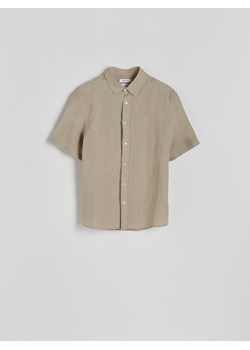 Reserved - Lniana koszula comfort fit - zielony ze sklepu Reserved w kategorii Koszule męskie - zdjęcie 171543732