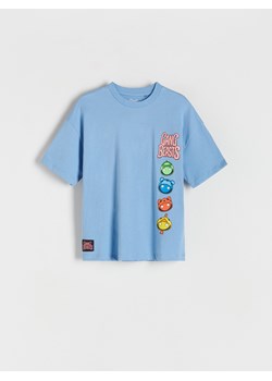 Reserved - T-shirt oversize Gang Beast - niebieski ze sklepu Reserved w kategorii T-shirty chłopięce - zdjęcie 171543970