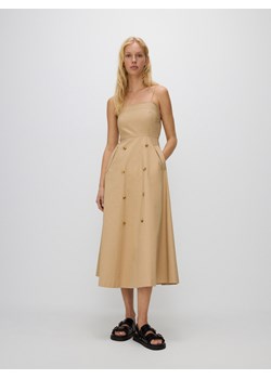 Reserved - Sukienka na ramiączkach - beżowy ze sklepu Reserved w kategorii Sukienki - zdjęcie 171544043