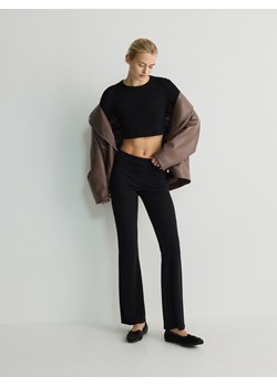 Reserved - Spodnie flare - czarny ze sklepu Reserved w kategorii Spodnie damskie - zdjęcie 171544123