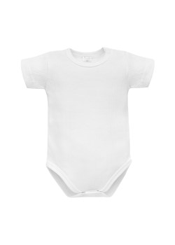 Białe prążkowane body niemowlęce z krótkim rękawem - Pinokio ze sklepu 5.10.15 w kategorii Body niemowlęce - zdjęcie 171546024