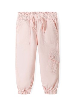 Spodnie bojówki różowe z bawełny dla dziewczynki ze sklepu 5.10.15 w kategorii Spodnie dziewczęce - zdjęcie 171546072