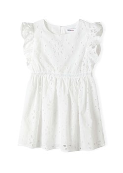 Letnia sukienka biała z haftowanej tkaniny dla dziewczynki ze sklepu 5.10.15 w kategorii Sukienki dziewczęce - zdjęcie 171546093