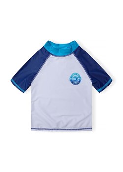 Biała koszulka kąpielowa z filtrem UV dla małego chłopca ze sklepu 5.10.15 w kategorii Kąpielówki chłopięce - zdjęcie 171546152