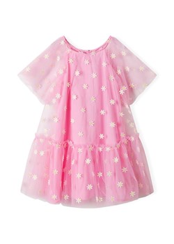 Różowa tiulowa sukienka w kwiatki dla niemowlaka ze sklepu 5.10.15 w kategorii Sukienki niemowlęce - zdjęcie 171546371