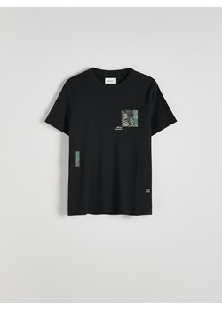Reserved - T-shirt regular z nadrukiem - czarny ze sklepu Reserved w kategorii T-shirty męskie - zdjęcie 171547220