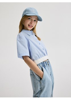 Reserved - Jeansy wide leg z kieszeniami - niebieski ze sklepu Reserved w kategorii Spodnie dziewczęce - zdjęcie 171547443
