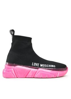 LOVE MOSCHINO Sneakersy JA15463G1GIZC00A Czarny ze sklepu MODIVO w kategorii Buty sportowe damskie - zdjęcie 171548564