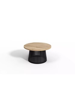 Stolik kawowy Anzio z drewnianym blatem na jednej metalowej nodze ze sklepu George Azzar w kategorii Stoliki kawowe - zdjęcie 171548864