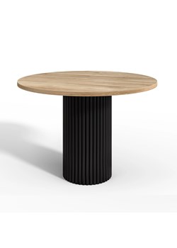 Stół okrągły Oreo z drewnianym blatem nowoczesna metalowa konstrukcja ze sklepu George Azzar w kategorii Stoły - zdjęcie 171548922