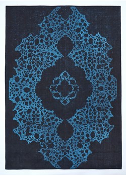 Dywan ORNAMENT blue nowoczesny MAGIC HOME PRINT COLLECTION ze sklepu George Azzar w kategorii Dywany - zdjęcie 171548932