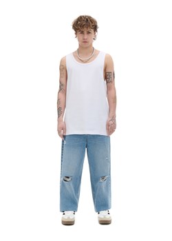 Cropp - Biała koszulka bez rękawów - biały ze sklepu Cropp w kategorii T-shirty męskie - zdjęcie 171549290
