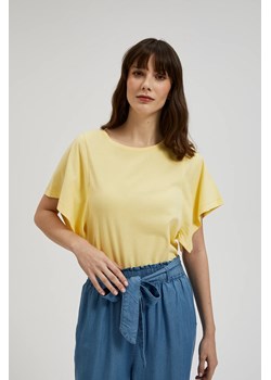 Bluzka z szerokimi rękawami żółta ze sklepu Moodo.pl w kategorii Bluzki damskie - zdjęcie 171549700