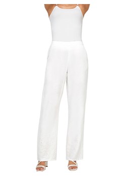Heine Lniane spodnie w kolorze białym ze sklepu Limango Polska w kategorii Spodnie damskie - zdjęcie 171550270