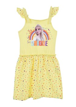 Disney Frozen Sukienka &quot;Kraina lodu&quot; w kolorze żółtym ze wzorem ze sklepu Limango Polska w kategorii Sukienki dziewczęce - zdjęcie 171550744