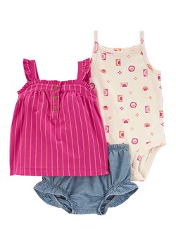 carter&apos;s 3-częściowy zestaw w kolorze biało-różowo-niebieskim ze sklepu Limango Polska w kategorii Komplety niemowlęce - zdjęcie 171550971