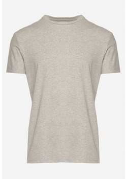 Szara Koszulka Bawełniana o Klasycznym Kroju Xloette ze sklepu Born2be Odzież w kategorii T-shirty męskie - zdjęcie 171551124