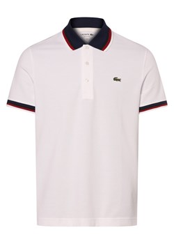 Lacoste Męska koszulka polo Mężczyźni Bawełna biały jednolity ze sklepu vangraaf w kategorii T-shirty męskie - zdjęcie 171552272