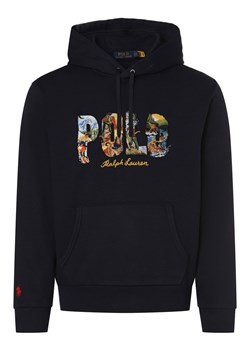 Polo Ralph Lauren Męski sweter z kapturem Mężczyźni Bawełna granatowy jednolity ze sklepu vangraaf w kategorii Bluzy męskie - zdjęcie 171552290