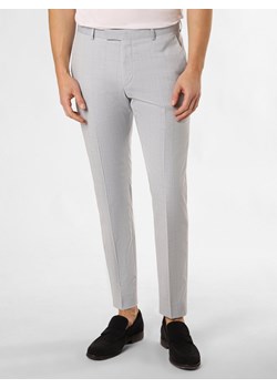 Strellson Męskie spodnie Bauksten - Madden2.0 Mężczyźni Super Slim Fit jasny szary w kratkę ze sklepu vangraaf w kategorii Spodnie męskie - zdjęcie 171552293