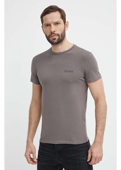 Guess t-shirt JOE męski kolor szary gładki U4GM11 K6YW0 ze sklepu ANSWEAR.com w kategorii T-shirty męskie - zdjęcie 171553003