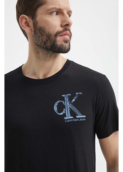 Calvin Klein Jeans t-shirt bawełniany męski kolor czarny z nadrukiem J30J325498 ze sklepu ANSWEAR.com w kategorii T-shirty męskie - zdjęcie 171553062