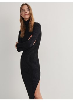 Reserved - Sukienka z metalicznym efektem - czarny ze sklepu Reserved w kategorii Sukienki - zdjęcie 171554772