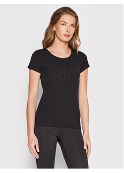 4F T-Shirt H4L22-TSD353 Czarny Regular Fit ze sklepu MODIVO w kategorii Bluzki damskie - zdjęcie 171555961