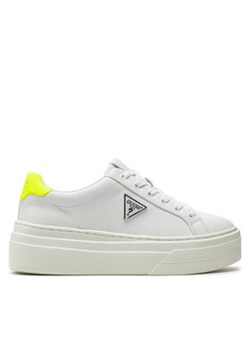 Guess Sneakersy FLGAMA ELE12 Biały ze sklepu MODIVO w kategorii Buty sportowe damskie - zdjęcie 171556040