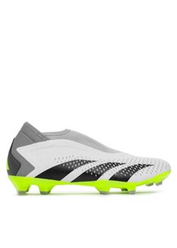 adidas Buty Predator Accuracy.3 Laceless Firm Ground Boots GZ0021 Biały ze sklepu MODIVO w kategorii Buty sportowe męskie - zdjęcie 171556091