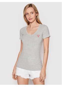 Guess T-Shirt W2YI45 J1311 Szary Slim Fit ze sklepu MODIVO w kategorii Bluzki damskie - zdjęcie 171556120