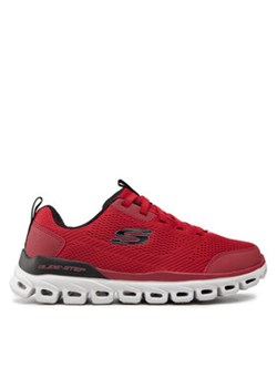 Skechers Sneakersy Glide-Step 232135/RDBK Czerwony ze sklepu MODIVO w kategorii Buty sportowe męskie - zdjęcie 171556134