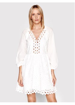 Silvian Heach Sukienka letnia CVP22191VE Biały Regular Fit ze sklepu MODIVO w kategorii Sukienki - zdjęcie 171557032