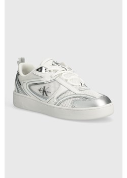 Calvin Klein Jeans sneakersy BASKET CUPSOLE LOW MIX ML MR kolor biały YW0YW01386 ze sklepu ANSWEAR.com w kategorii Buty sportowe damskie - zdjęcie 171558574