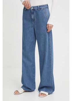 Sisley jeansy damskie kolor niebieski ze sklepu ANSWEAR.com w kategorii Jeansy damskie - zdjęcie 171558790