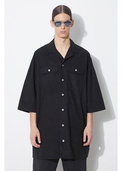 Rick Owens koszula bawełniana Magnum Tommy Shirt męska kolor czarny relaxed DU01D1290.P.09 ze sklepu PRM w kategorii Koszule męskie - zdjęcie 171560011