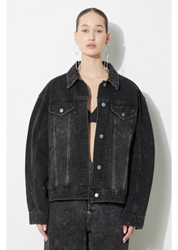 KSUBI kurtka jeansowa Oversized Jacket Krystal Noir damska kolor czarny przejściowa oversize WSP24JK013 ze sklepu PRM w kategorii Kurtki damskie - zdjęcie 171560033
