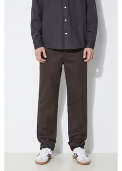 Dickies spodnie 872 męskie kolor brązowy dopasowane DK0A4XK8 ze sklepu PRM w kategorii Spodnie męskie - zdjęcie 171560343