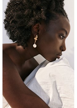 H & M - Pozłacane kolczyki z perełkami - Złoty ze sklepu H&M w kategorii Kolczyki - zdjęcie 171560580