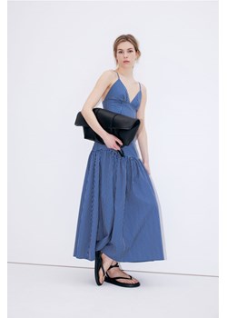 H & M - Trapezowa spódnica z popeliny - Niebieski ze sklepu H&M w kategorii Spódnice - zdjęcie 171560622