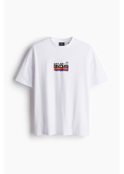 H & M - T-shirt Loose Fit - Biały ze sklepu H&M w kategorii Bluzki damskie - zdjęcie 171560630